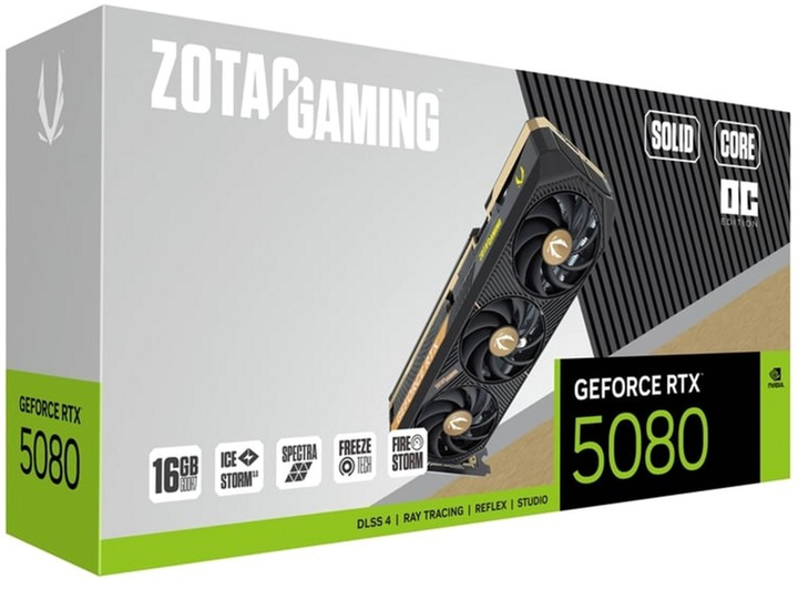 Karta graficzna Zotac PCI-Ex GeForce RTX 5080 Gaming Solid 16GB GDDR7 (256bit) (2640/30000) (HDMI, 3 x DisplayPort) (ZT-B50800J2-10P) - obraz 7