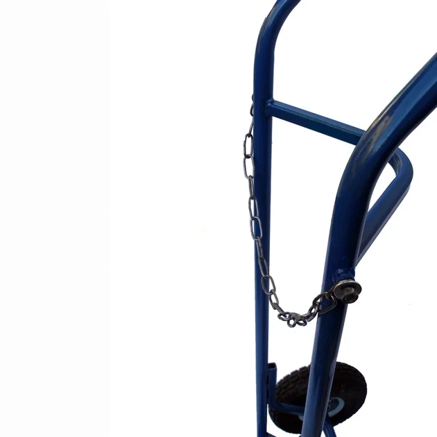 Тележка ручная для перевозки газового баллона кислорода, аргона, углекислоты, гелия нагрузка до 150 кг - Фото 5 Тележка ручная для перевозки газового баллона кислорода, аргона, углекислоты, гелия нагрузка до 150 кг - изображение 5
