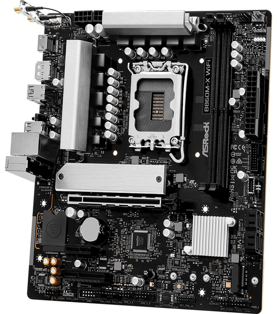 Płyta główna ASRock B860M-X WiFi (s1851, Intel B860, PCI-Ex16) (90-MXBRY0-A0UAYZ) - obraz 4