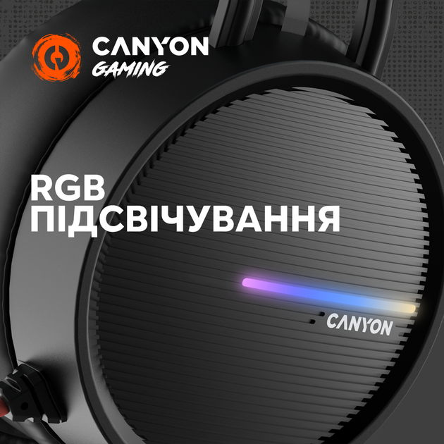 Навушники Canyon GH-8A Black Orange (CND-SGHS8A) - зображення 6