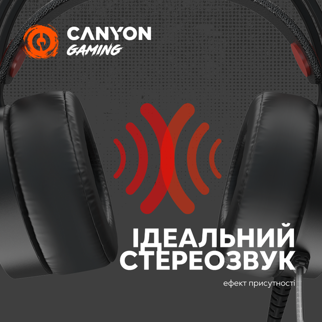 Навушники Canyon GH-8A Black Orange (CND-SGHS8A) - зображення 9
