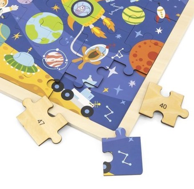 Puzzle PolarB Viga na podkładce 48 el. poznajemy Kosmos 44586 (6971608445866) - obraz 4