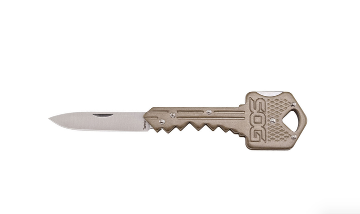 Розкладний ніж-брелок SOG Key Knife, Brass (KEY102-CP) - зображення 2