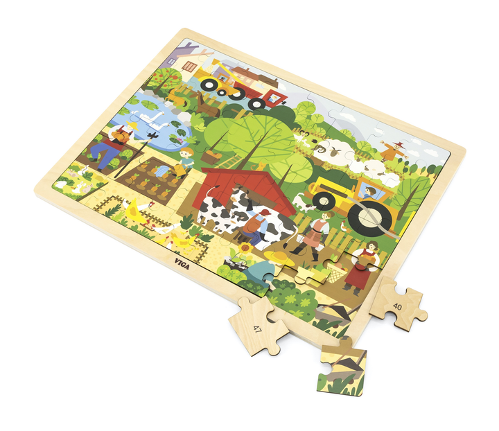 Puzzle PolarB Viga na podkładce 48 el. poznajemy Farmę 44588 (6971608445880) - obraz 3