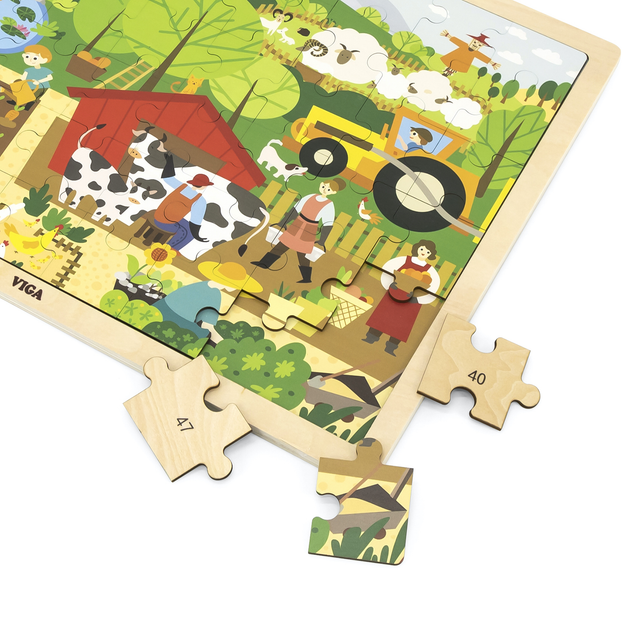 Puzzle PolarB Viga na podkładce 48 el. poznajemy Farmę 44588 (6971608445880) - obraz 4