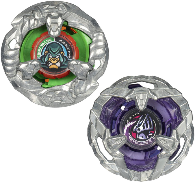 Zestaw zabawek Hasbro Beyblade X Yell Kong 3-60GB i Helm Knight 5-80T Top Dual Pack G0198ES0 (5010996260130) - obraz 4