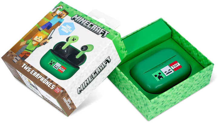 Słuchawki OTL Technologies Minecraft TWS Green (5055371629072) - obraz 7