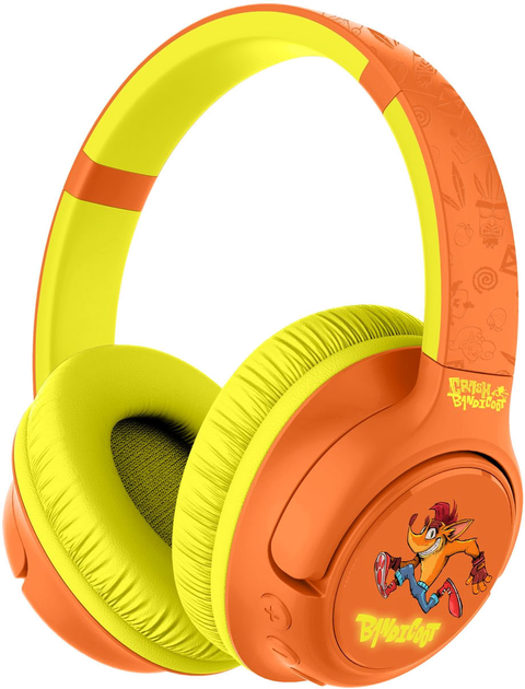 Słuchawki OTL Technologies Crash Bandicoot with LED backlight Orange (5055371628099) - obraz 3