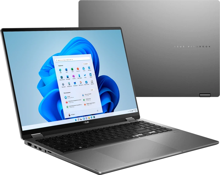 Laptop ASUS VivoBook 16 Flip TP3607SA-RJ033W (90NB1511-M001U0) Matte Gray - obraz 11