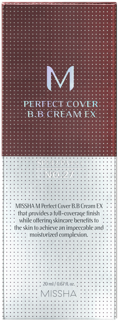 Krem BB Missha M Perfect Cover SPF 42/PA + + + wielofunkcyjny 27 Honey Beige 50 ml (8809747940776) - obraz 3