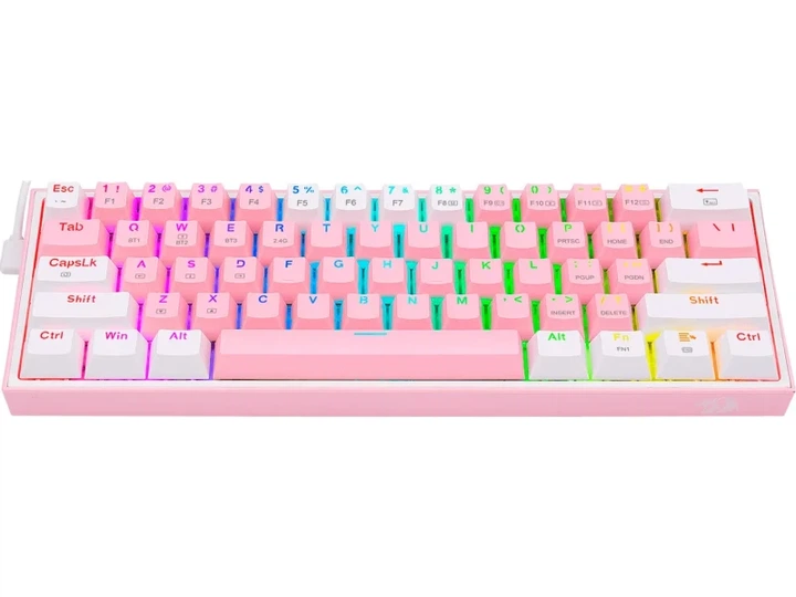 Клавіатура REDRAGON Fizz Pro K616 Pink/White - Фото 3 Клавіатура REDRAGON Fizz Pro K616 Pink/White - изображение 3