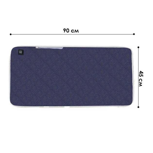 Накидка на кресло Lesko 702 45*90 см USB Blue с подогревом - изображение 5