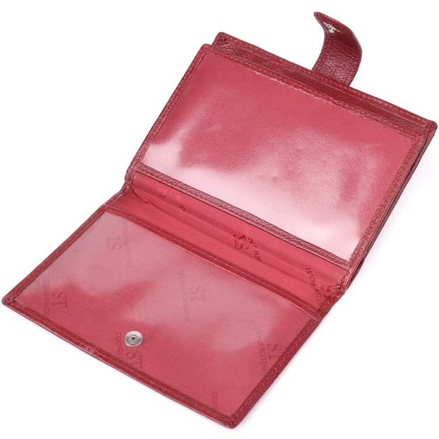 Обкладинка на документи для жінок ST Leather 23117 10х14х1 см Бордовий - зображення 6