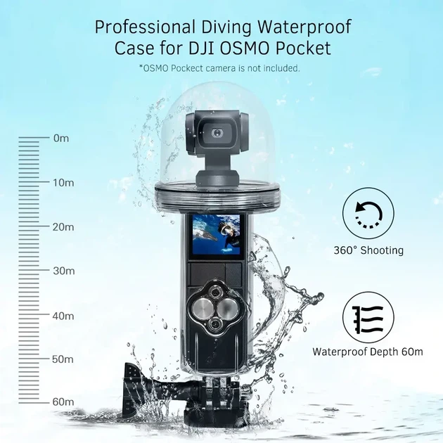 Аквабокс водонепроницаемый бокс FLW-315 для экшн камер DJI Osmo Pocket - Фото 8 Аквабокс водонепроницаемый бокс FLW-315 для экшн камер DJI Osmo Pocket - изображение 8