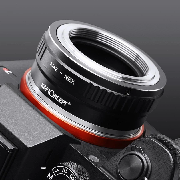Адаптер переходник K&F Concept M42 NEX M42-E mount для камер Sony с байонетом E-mount - Фото 5 Адаптер переходник K&F Concept M42 NEX M42-E mount для камер Sony с байонетом E-mount - изображение 5