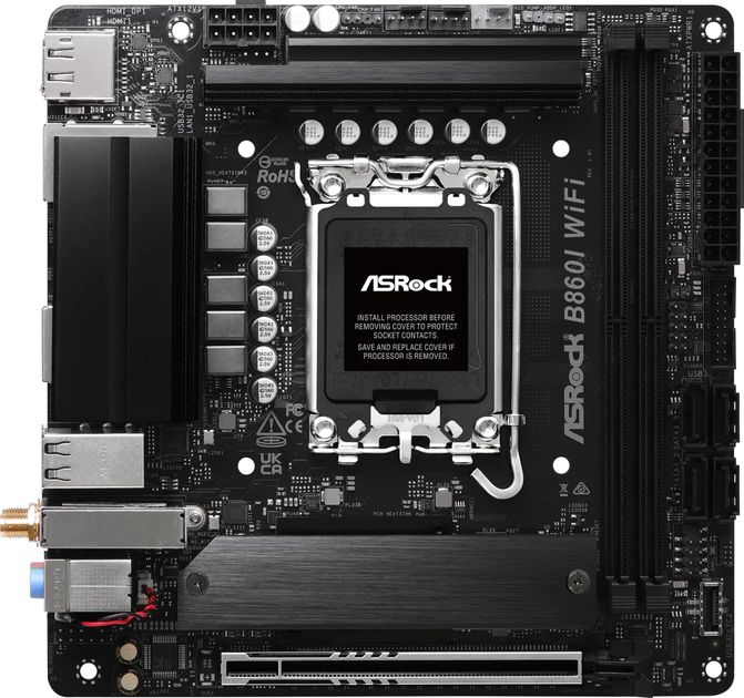 Płyta główna ASRock B860I WiFi (LGA1851, B860, PCI-Ex16) (90-MXBQQ0-A0UAYZ) - obraz 2