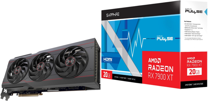 Karta graficzna Sapphire PCI-Ex Radeon RX 7900 XT PULSE 20GB GDDR6 (320bit) (2450/20000) (2 x HDMI, 2 x DisplayPort) (11323-09-20G) - obraz 8