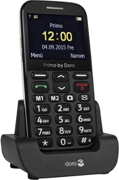 Telefon komórkowy Doro Primo 366 Black (4260117672644) - obraz 2