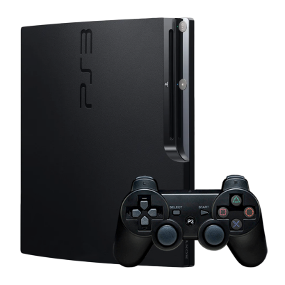 Набор Консоль Sony PlayStation 3 Slim 500GB Black Б/У + Геймпад Беспроводной RMC - Фото 1 Набор Консоль Sony PlayStation 3 Slim 500GB Black Б/У + Геймпад Беспроводной RMC - изображение 1