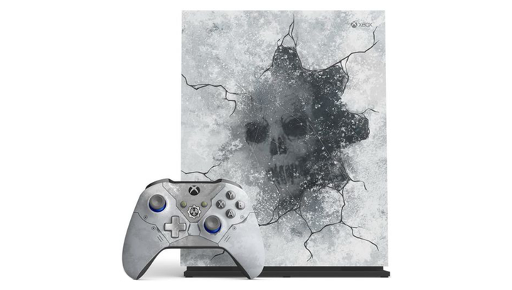 Набір Консоль Microsoft Xbox One X Gears 5 Limited Edition 1TB Light Grey Б/У + Геймпад Бездротовий Gears Of War Version 2 - зображення 2