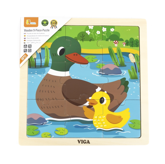 Puzzle PolarB Viga na podkładce 9 el. Kaczka 44621 (6971608446214) - obraz 3