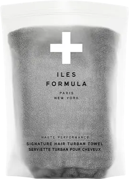 Ręcznik-turban Iles Formula szary (813614020308) - obraz 1