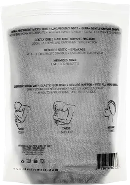 Ręcznik-turban Iles Formula szary (813614020308) - obraz 2