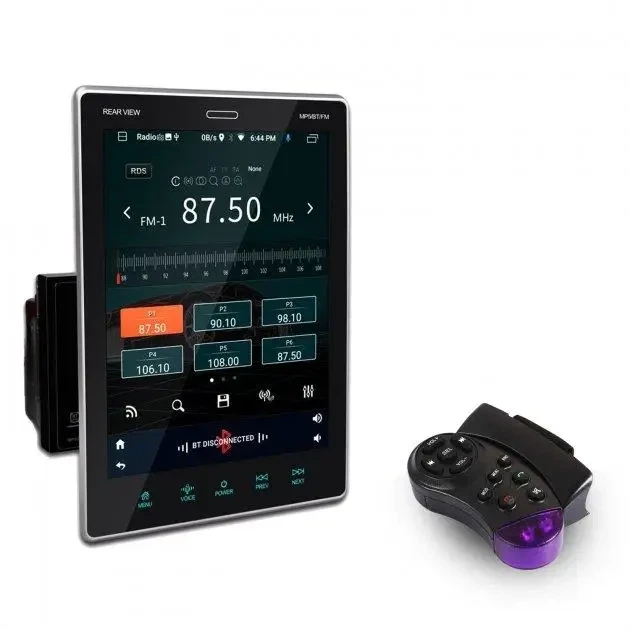 Автомагнітола 2Din с сенсорным экраном D 9.5 Tesla Style Bluetooth пульт 7577 - изображение 5