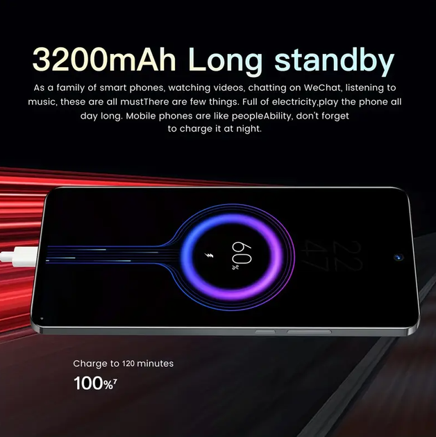 Мобільний телефон Aidekunlin M70 Android 8.0 2Gb RAM 64Gb ROM 3200mAh на дві сім картки Блакитний - зображення 5