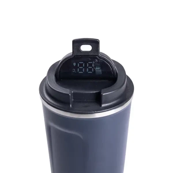 Термочашка Yiwu Coffee 380 мл з датчиком температури, синя - изображение 2