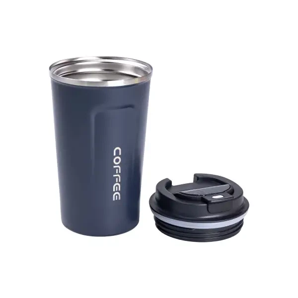 Термочашка Yiwu Coffee 380 мл з датчиком температури, синя - изображение 6