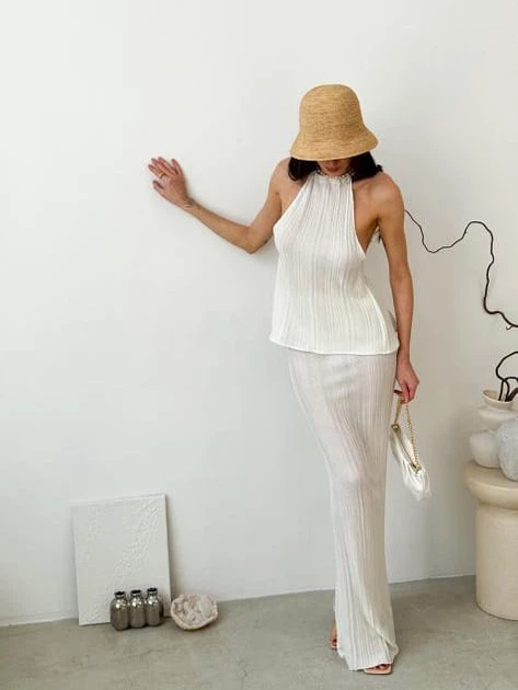 Юбка длинная осенняя женская ARTKNIT Loren 39576 S Молочная (4823093471108) - Фото 3 Юбка длинная осенняя женская ARTKNIT Loren 39576 S Молочная (4823093471108) - изображение 3
