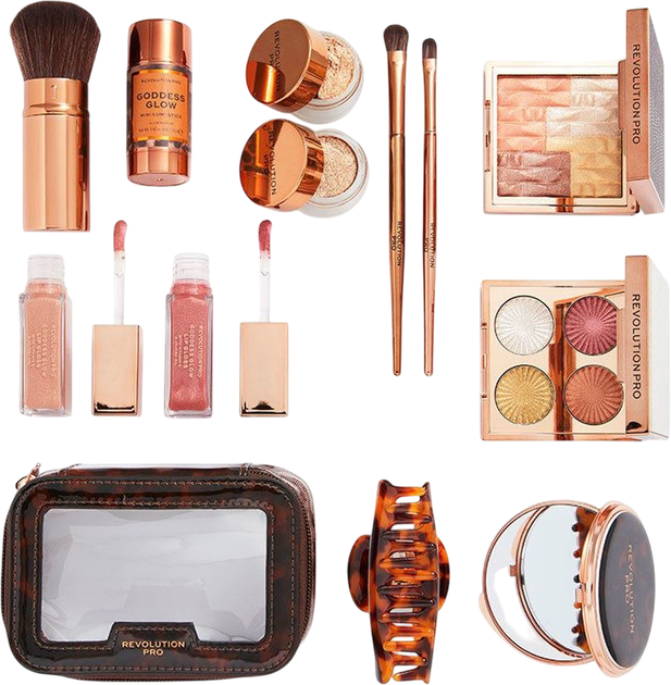 Набір Makeup Revolution Revolution Pro Goddess Glow 12 Days Advent Calendar (5057566524698) - зображення 4