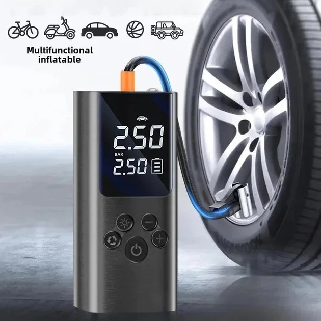 Автомобильный портативный компрессор Air Pump A6 для подкачки шин 9038 - изображение 8
