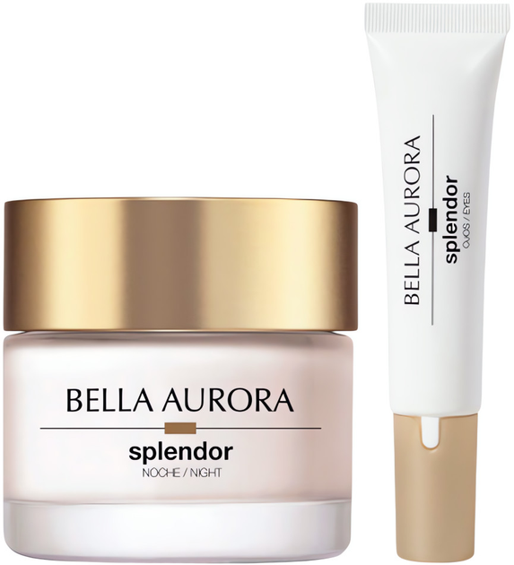 Набір для догляду за обличчям Bella Aurora Splendor Нічний крем 50 мл + Крем для шкіри навколо очей 15 мл (8413400019688) - зображення 2