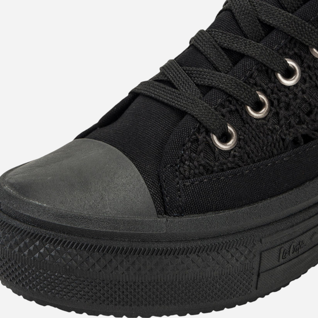 Trampki damskie koronkowe do kostki Lee Cooper LCW-23-44-1618L 38 24.7 cm Czarne - obraz 8