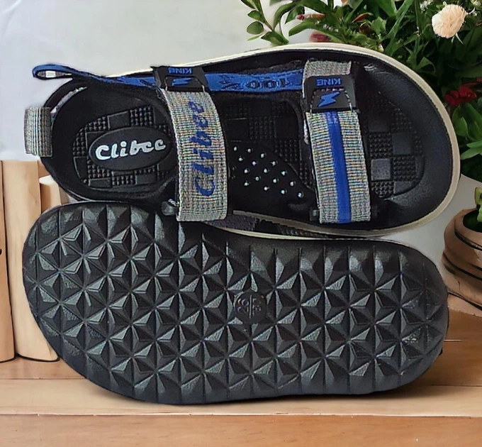 Открытые спортивные босоножки для мальчика clibee 556 серые 26(стелька 17,5см) - изображение 6