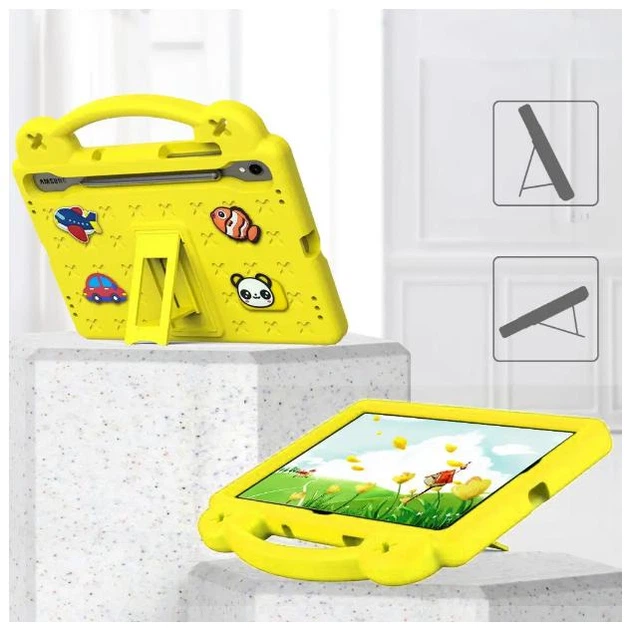 Дитячий чохол Junior Case Tablet на Samsung Galaxy Tab S10 FE Plus (13.1") / жовтий - зображення 3