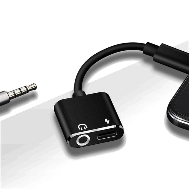 Адаптер Type-C на Jack 3.5 и Type-C для наушников и зарядки, алюминиевый корпус (AED3A4007E48) - Фото 3 Адаптер Type-C на Jack 3.5 и Type-C для наушников и зарядки, алюминиевый корпус (AED3A4007E48) - изображение 3