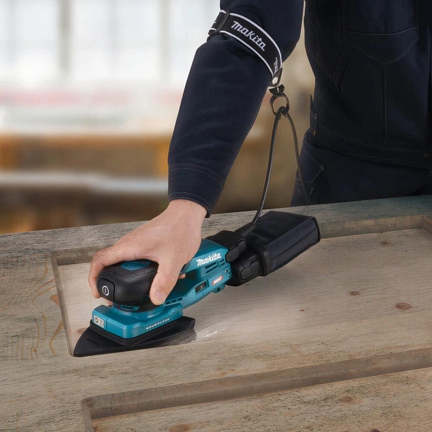 Акумуляторна вібраційна шліфмашина Makita XGT 40 V Max BO006CGZ 100х150 мм, без акб та з/п (BO006CGZ) - зображення 6
