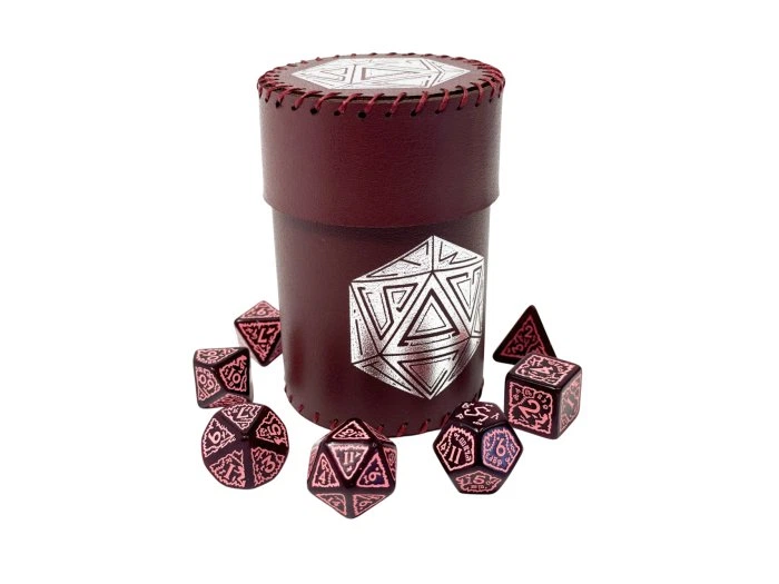 Стакан для кубиков D20 бургунди Dice Cup, Планета Ігор - Фото 1 Стакан для кубиков D20 бургунди Dice Cup, Планета Ігор - изображение 1