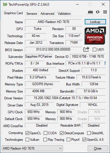 Видеокарта Taishuo Radeon HD 7670 4GB GDDR5 ОЕМ (128 bit) (VGA DVI HDMI) (№844) - изображение 5