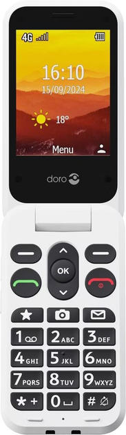 Telefon komórkowy Doro Leva L20 LTE Red-White (7322460087579) - obraz 1