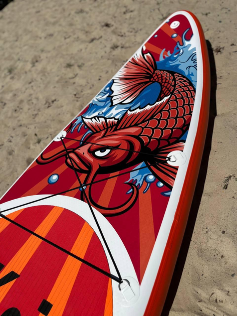 Сапборд надувний двошаровий кант / Supboard Fun Water Koi 335х83х15 - зображення 10