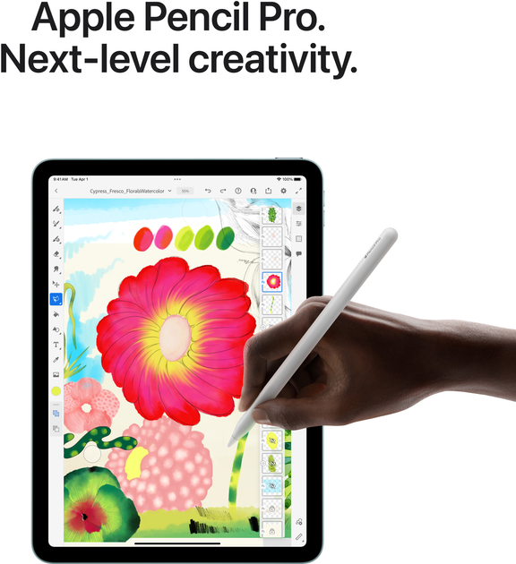 Tablet Apple iPad Air 11" M3 2025 Wi-Fi + Cellular 128GB Space Grey (MCFV4) - obraz 6