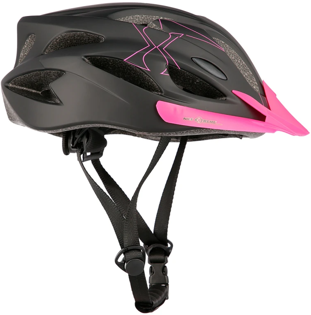 Шолом Nils Extreme MTW291 L 55-61 см Чорно-рожевий (16-70-120) (5907695502343) - зображення 2