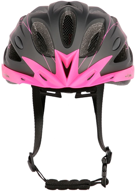 Kask Nils Extreme MTW291 L 55-61 cm Czarno-różowy (16-70-120) (5907695502343) - obraz 4