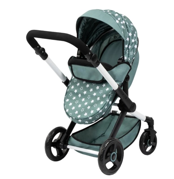 Коляска для ляльок Bayer Design Xeo 2 в 1 Зелена (4003336170580) - зображення 6
