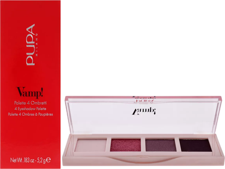 Paleta cieni do powiek Pupa Vamp! 004 Vibrant Plum 5.2 g (8011607376216) - obraz 2
