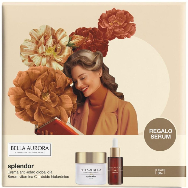 Набір для догляду за обличчям Bella Aurora Splendor 10 Крем денний 50 мл + Сироватка 30 мл (8413400018384) - зображення 3